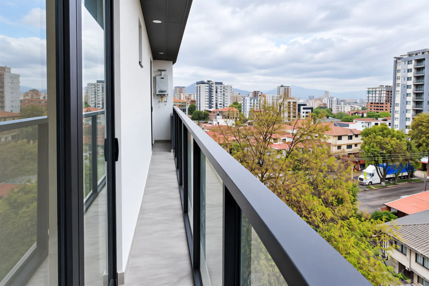 Balcón con vista a la ciudad