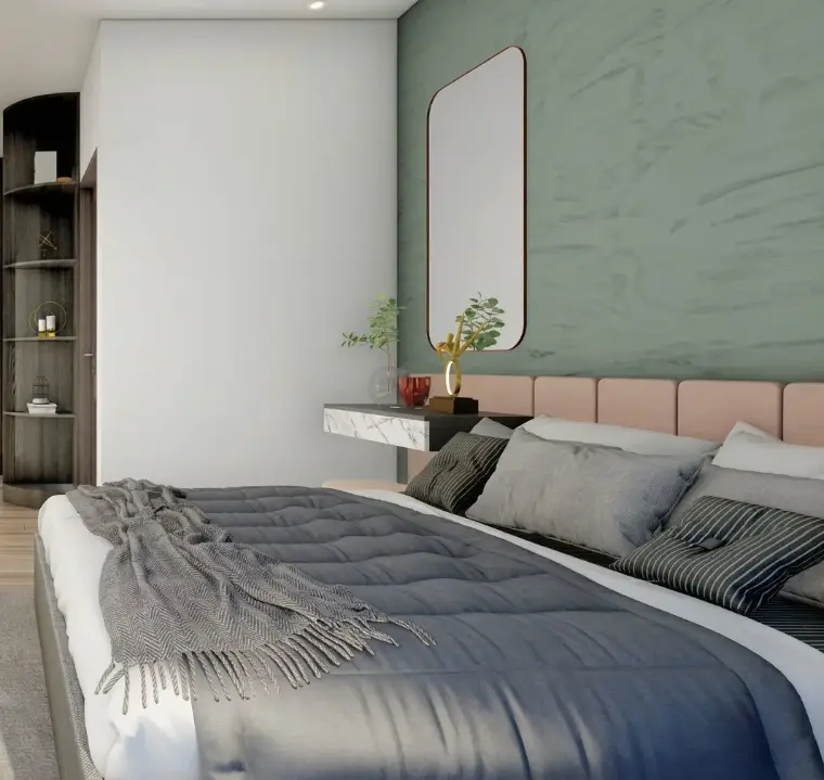 Render del dormitorio principal